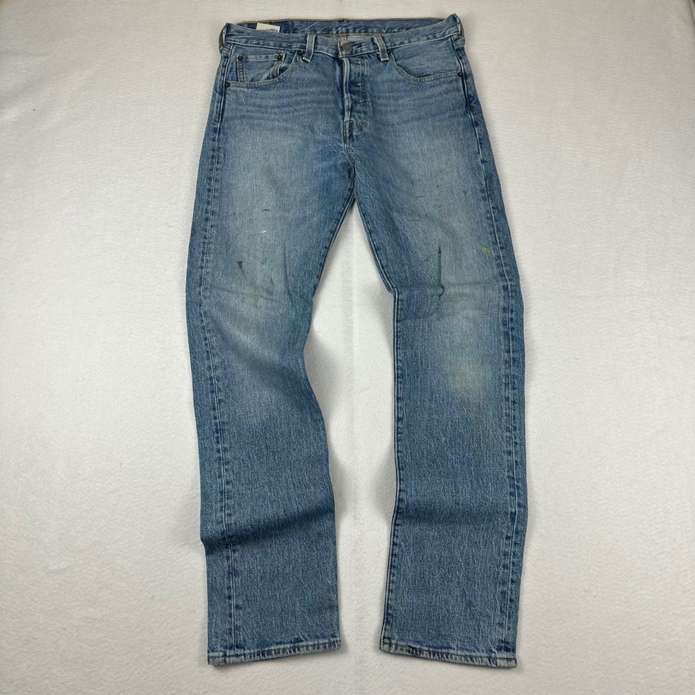 Levis 501 Mens Straight Leg Button Fly Jeans W30 L32